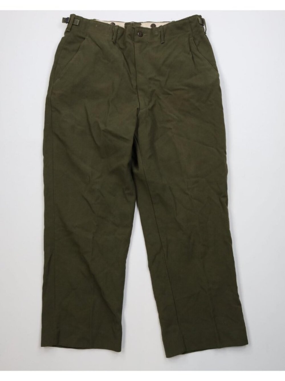 Vtg 50s Korean War Mens Medium Short Wool Blend M1951 Wide Leg Pants Trouser USA